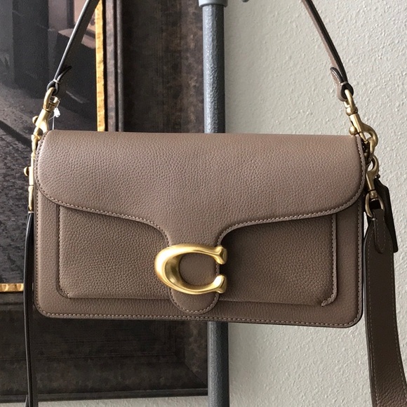 Coach Tan Leather Tabby Shoulder Bag NWT   PEBBLE LEATHER - Picture 2 of 5